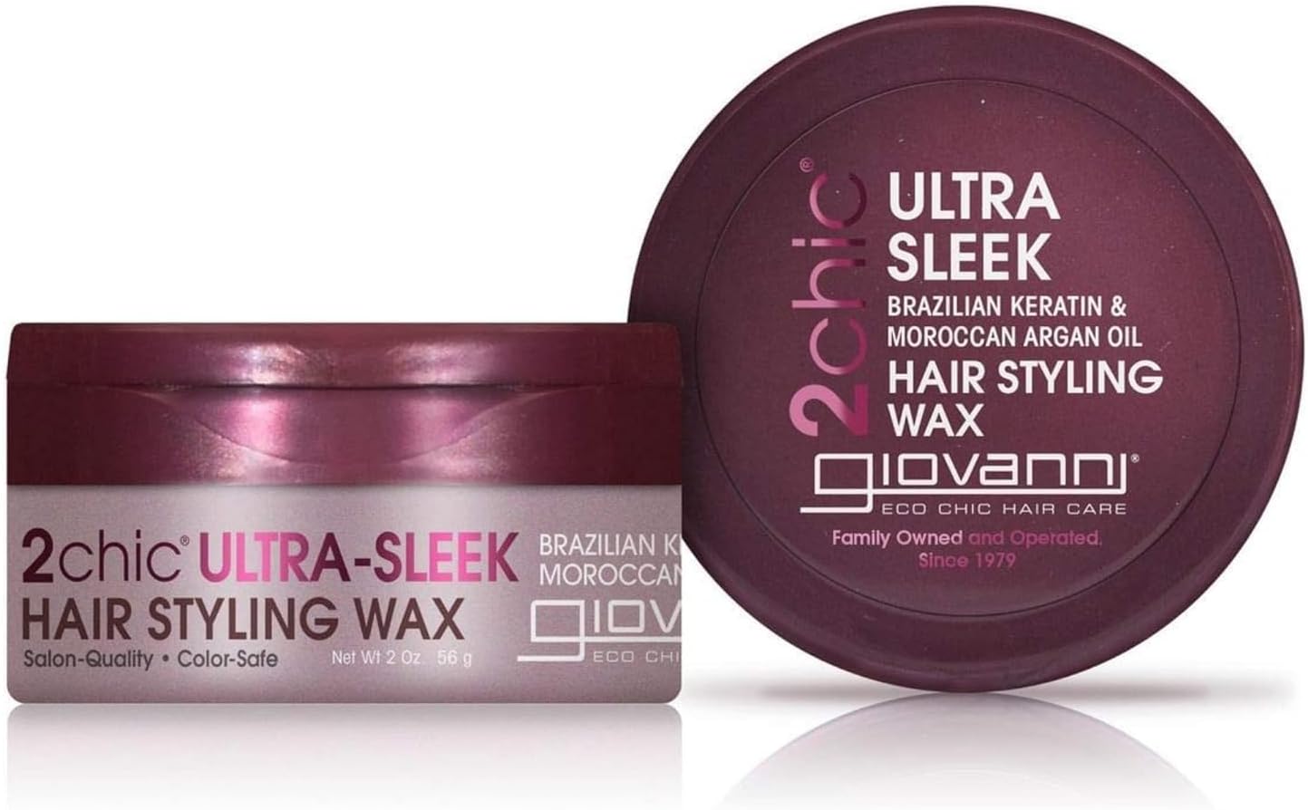 2chic Ultra Sleek Hair Styling Wax, No Parabens, Color Safe, 2 oz