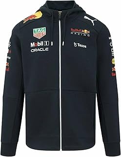 Racing - Producto oficial de Fórmula 1 - Sudadera con capucha Team Zip 2022 - Hombre - Azul marino - L, Azul Marino, Large