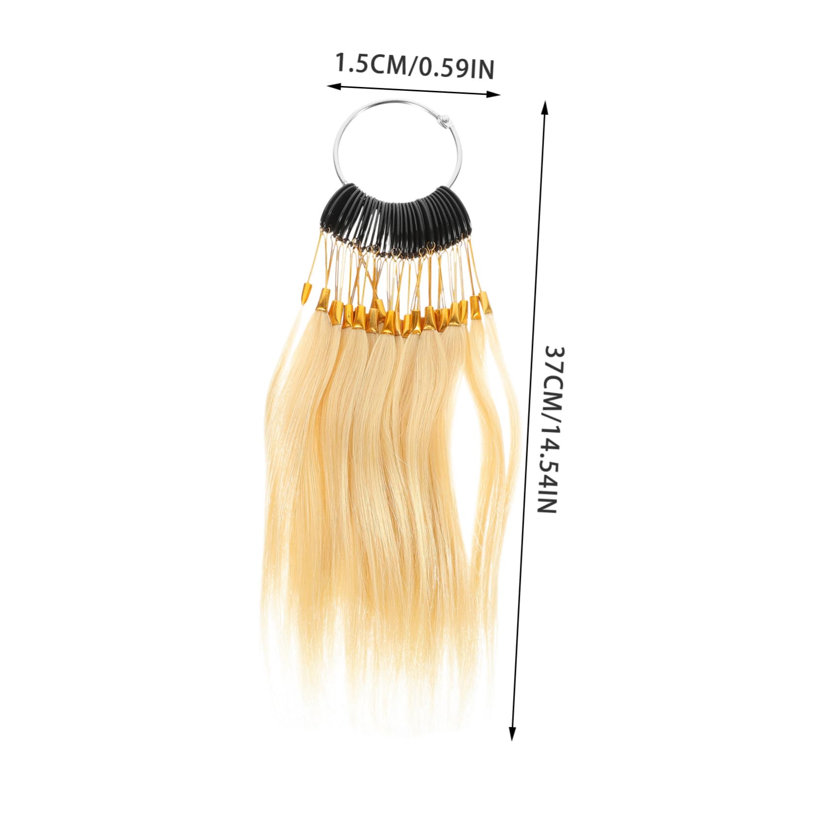 Échantillons de Cheveux Réels 30pcs pour Test de Coloration Capillaire, Facile à Transporter, pour Salons de Beauté et Coiffure Professionnelle