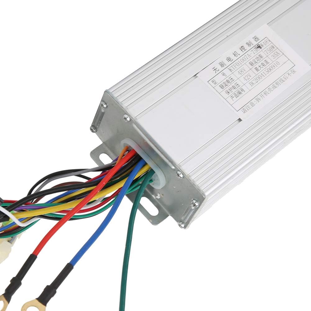 ブラシレスコントローラー、取り付けが簡単で高強度の頑丈で耐久性のある8V 750Wコントローラー、E-Bike電動スクーターサイクリ