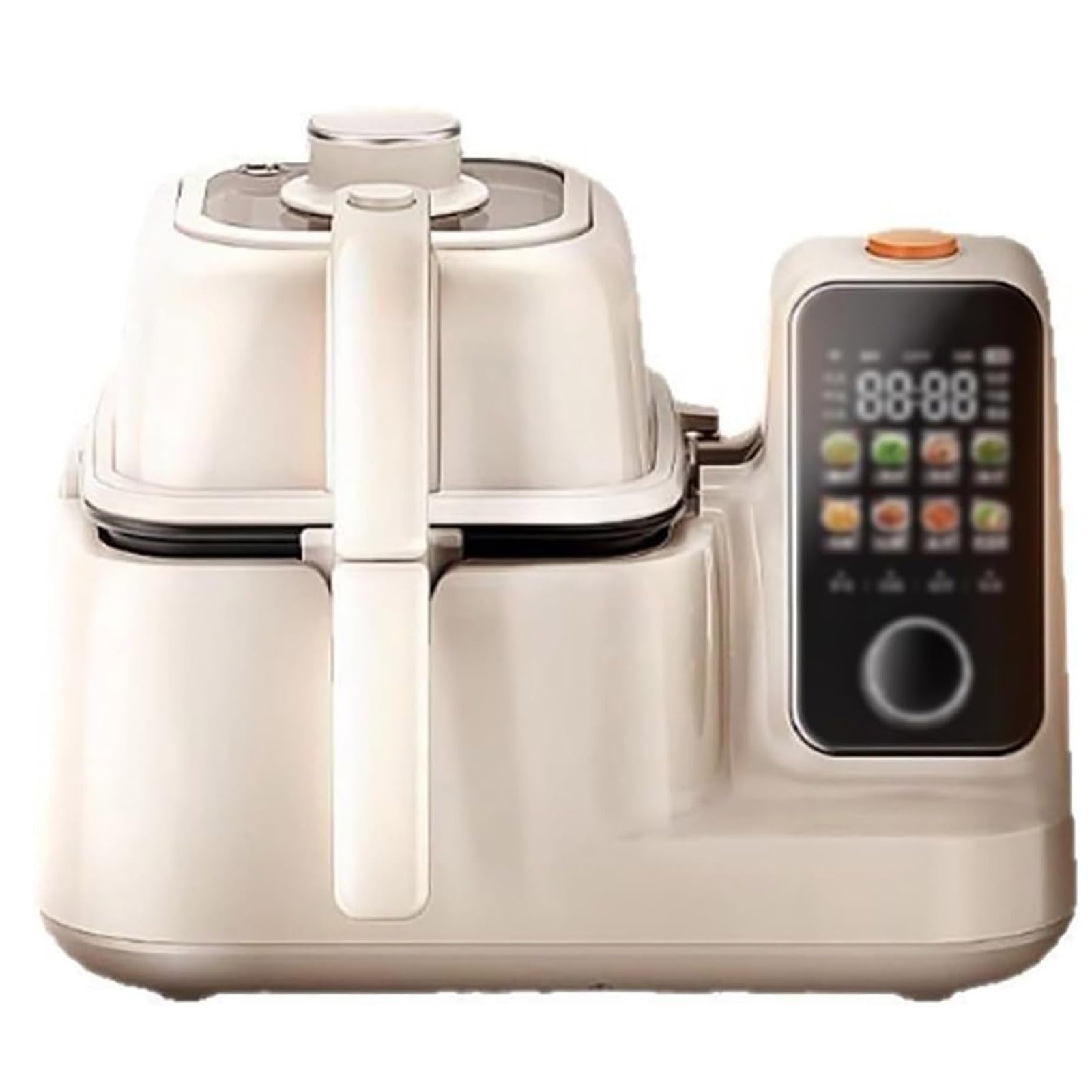 Máquina de cocina, 2000 W, múltiples modos de cocción, revestimiento de cerámica, mango antiquemaduras, fácil de limpiar, ideal para uso doméstico y cocina