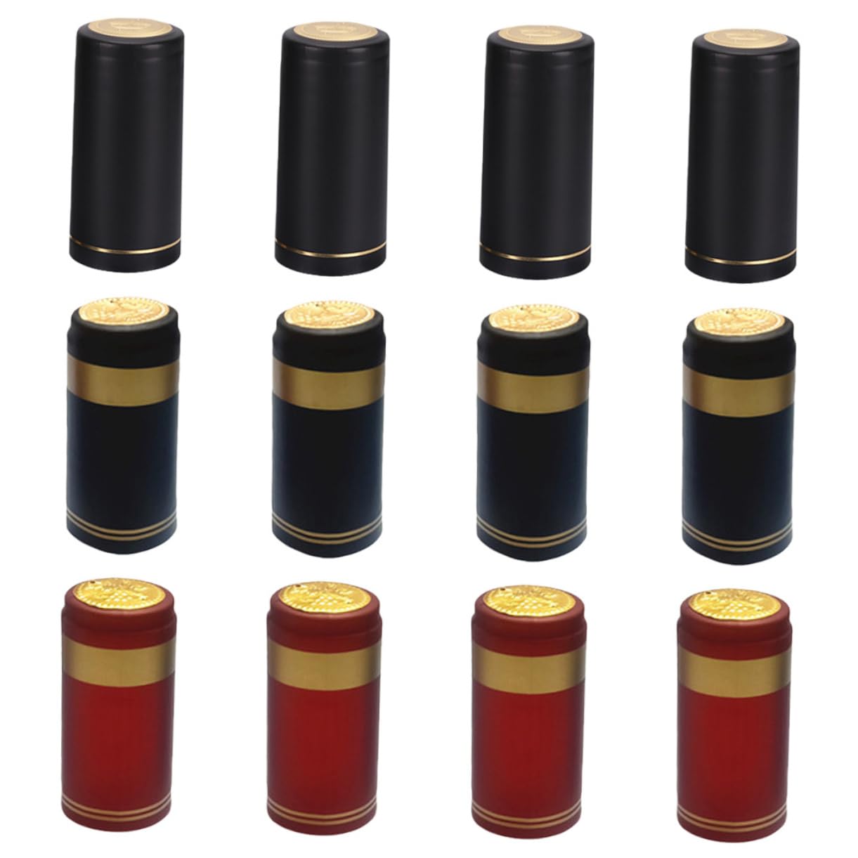 DECHOUS Wine Heat Shrink 75pcs Heat Shrink Capsules for Wine Bottles for Home Brew and Bars