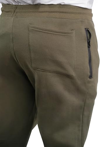 MONEY JONES ESSENTIALS Sweatpants for Men 3 Pack Joggers - Men's Athletic Sweatpants Pockets & Zipper Active Workout Pants