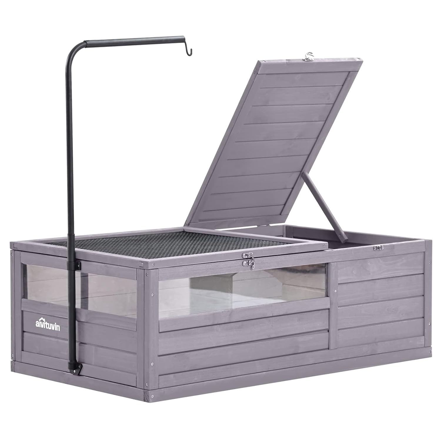 Aivituvin Wooden Tortoise House Large Tortoise Habitat Cage, Indoor Tortoises Enclosure for Small Animals, Outdoor Reptile... - Review, Price and Buying Guide