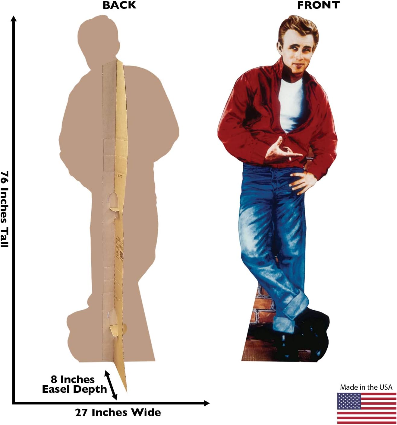 Cardboard People James Dean Life Size Cardboard Cutout Standup