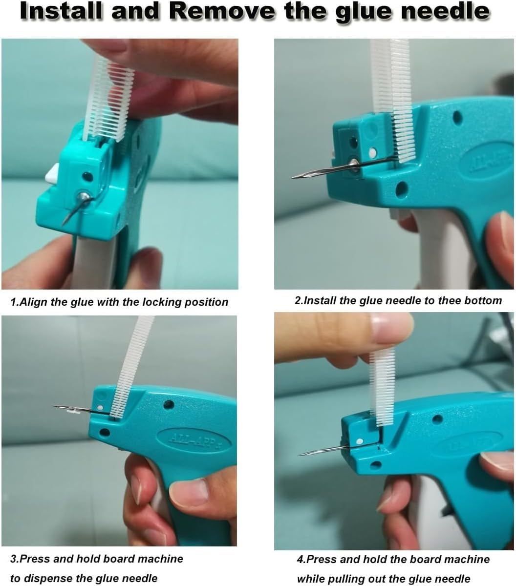 Easy Quick-Fix Sewing Tool, Mini Quilt Tacking Device, Compact Stitching Gun for Clothes, Tiny Sewing Gun for Apparel, Portable Clothing Tagging Stitcher, Mini Hemming Sewing Gun for Garments…