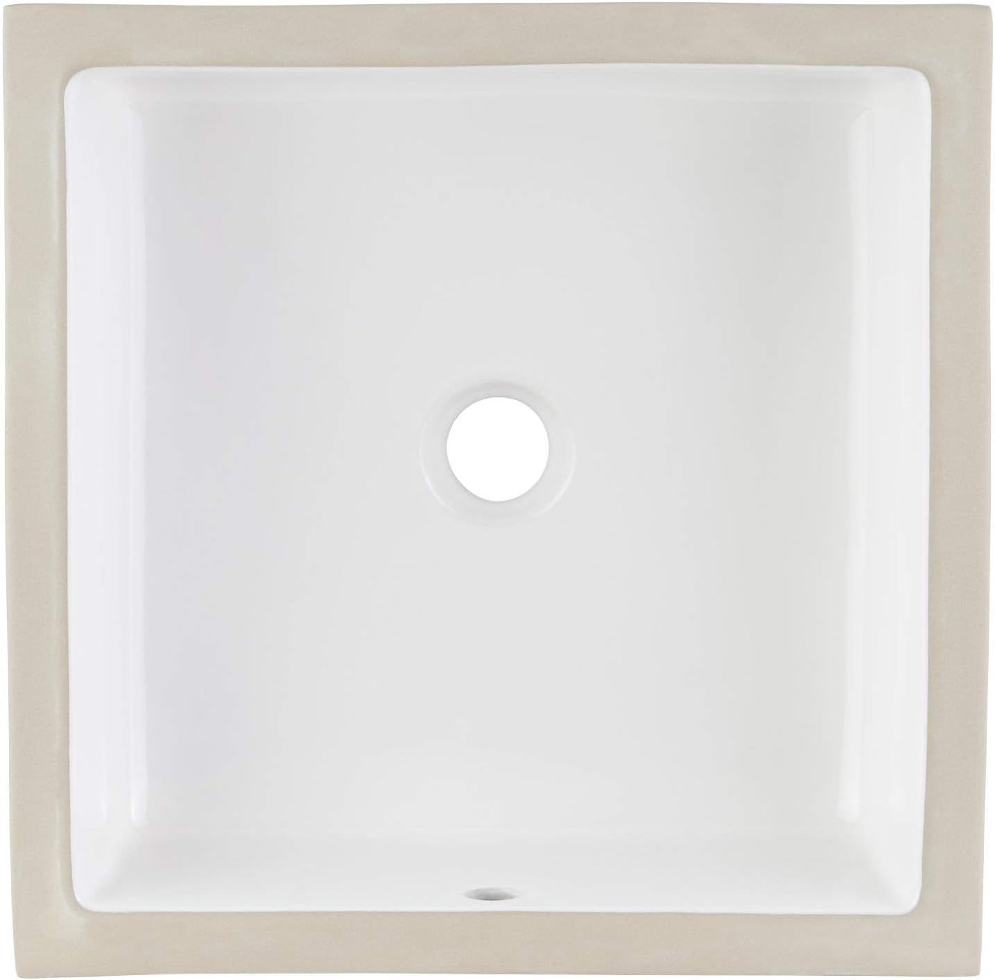 Signature Hardware 447964 Destin 16" Vitreous China Undermount Bathroom Sink - White