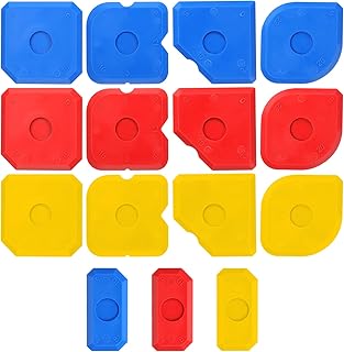 15 PCS Caulking Kit Silicone Sealant Finishing Tools Multi-Edge Sealant Applicator Smoother Portable Sealants Grout Scraper Sealants Grout Finishing Sealing Caulking Tool for Bathroom Floor Window