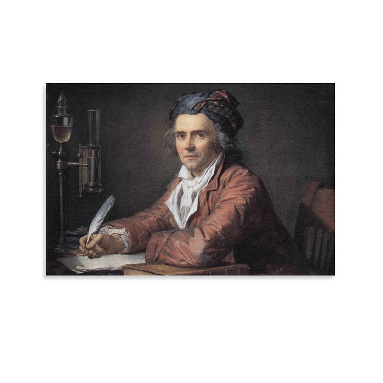 Portrait of Doctor Alphonse Leroy by Jacques Louis David Wall Art Prints Poster Poster Print Art Wall Painting Canvas Posters Modern Bedroom Decor 08x12inch(20x30cm)