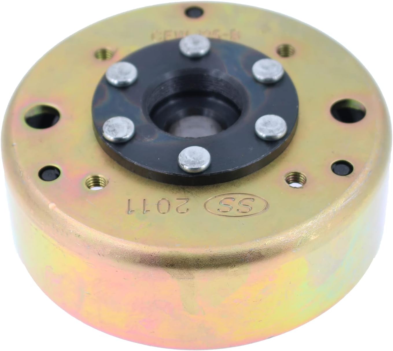 Glixal ATMT1-155-F6 Flywheel Rotor for 6 Coil Alternator Magneto Stator for GY6 125cc 150cc 152QMI 157QMJ Engine Scooter Moped ATV Quad Go-Kart Buggy