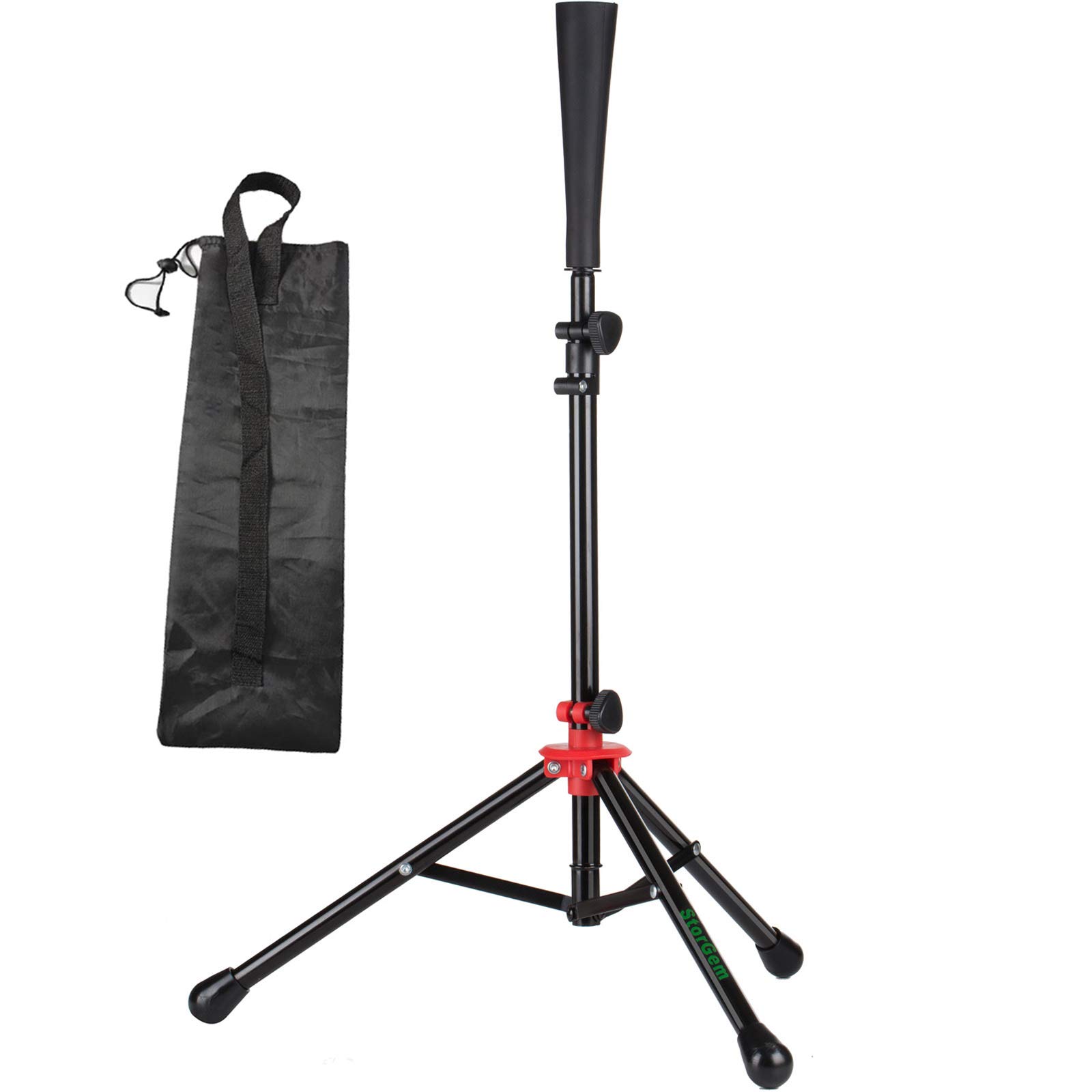 Storgem Batting Baseball tee Softball, Easy to Adjustable Height,Portable Tripod Stand Base Tee for Hitting Training Practice,with Carrying Bag