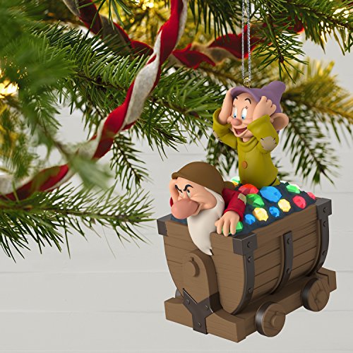 Hallmark Keepsake Christmas Ornament 2018 Year Dated, Disney Snow White And The Seven Dwarfs Off We Go! With Music And Light #TOP7