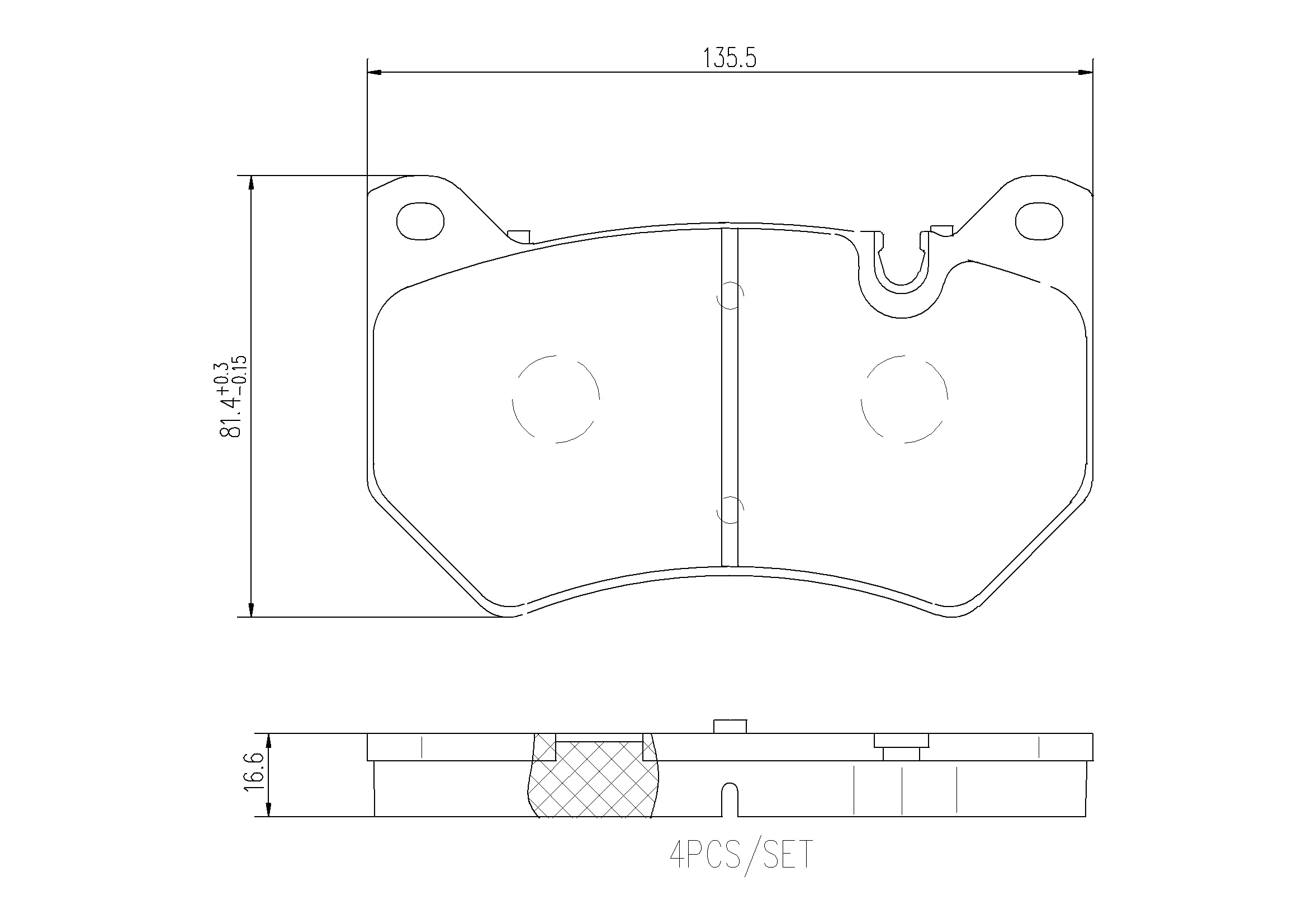 Zestaw Klocków Hamulcowych BREMBO P 85 177 przód