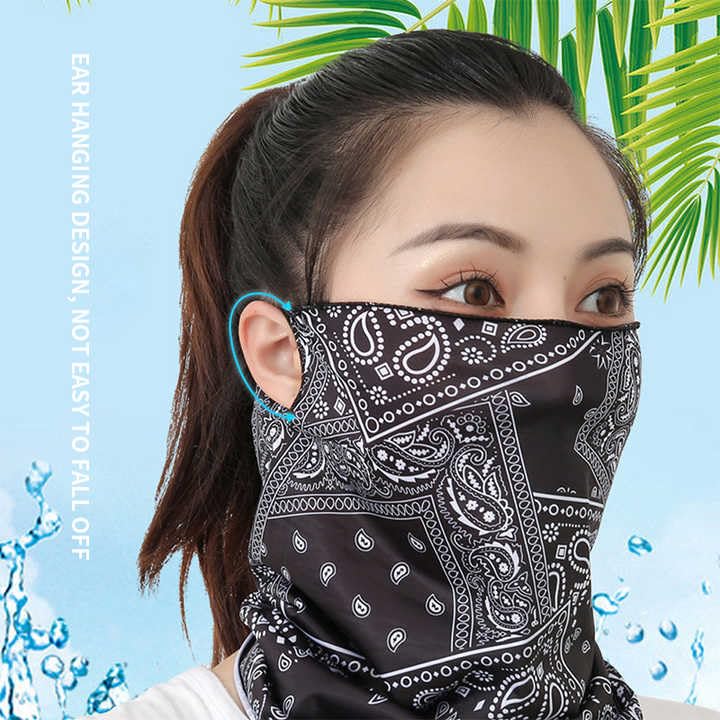 Image of Sun UV Protection Face Cover Scarf Mask Neck Gaiter Breathable Windproof Bandana Neck Gaiters