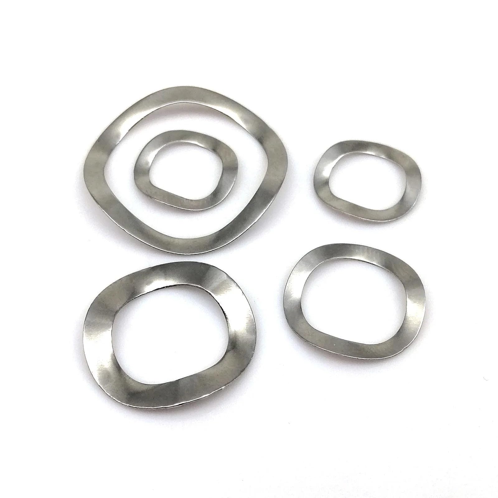 Arandelas de resorte onduladas 50 piezas M3-M25 304 inoxidable