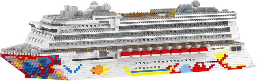 Amazon.co.jp: FULHOLPE クルーズ船ビルディングブロックセット