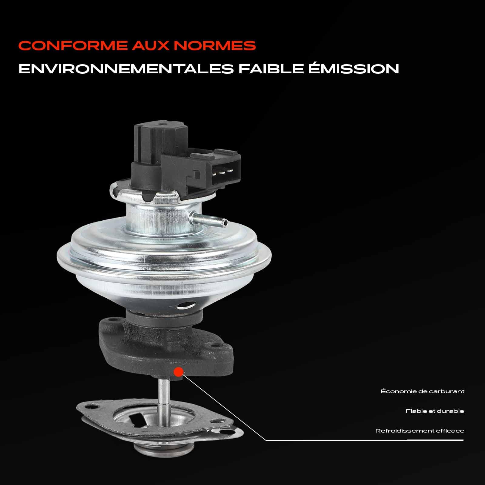 Frankberg Vanne EGR (recirculation des gaz d'échappement) à 3 broches | Compatible avec: Série 1 Cabriolet E88, Série 1 E81, Coupé Série 3 E92, Série 3 Touring E91, Série 3 E90