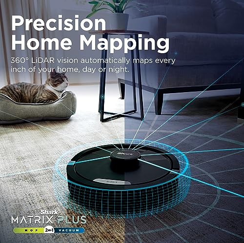 Shark Matrix Plus 2-in-1 Robot Vacuum & Mop, Black/Silver,RV2610WA - image 9