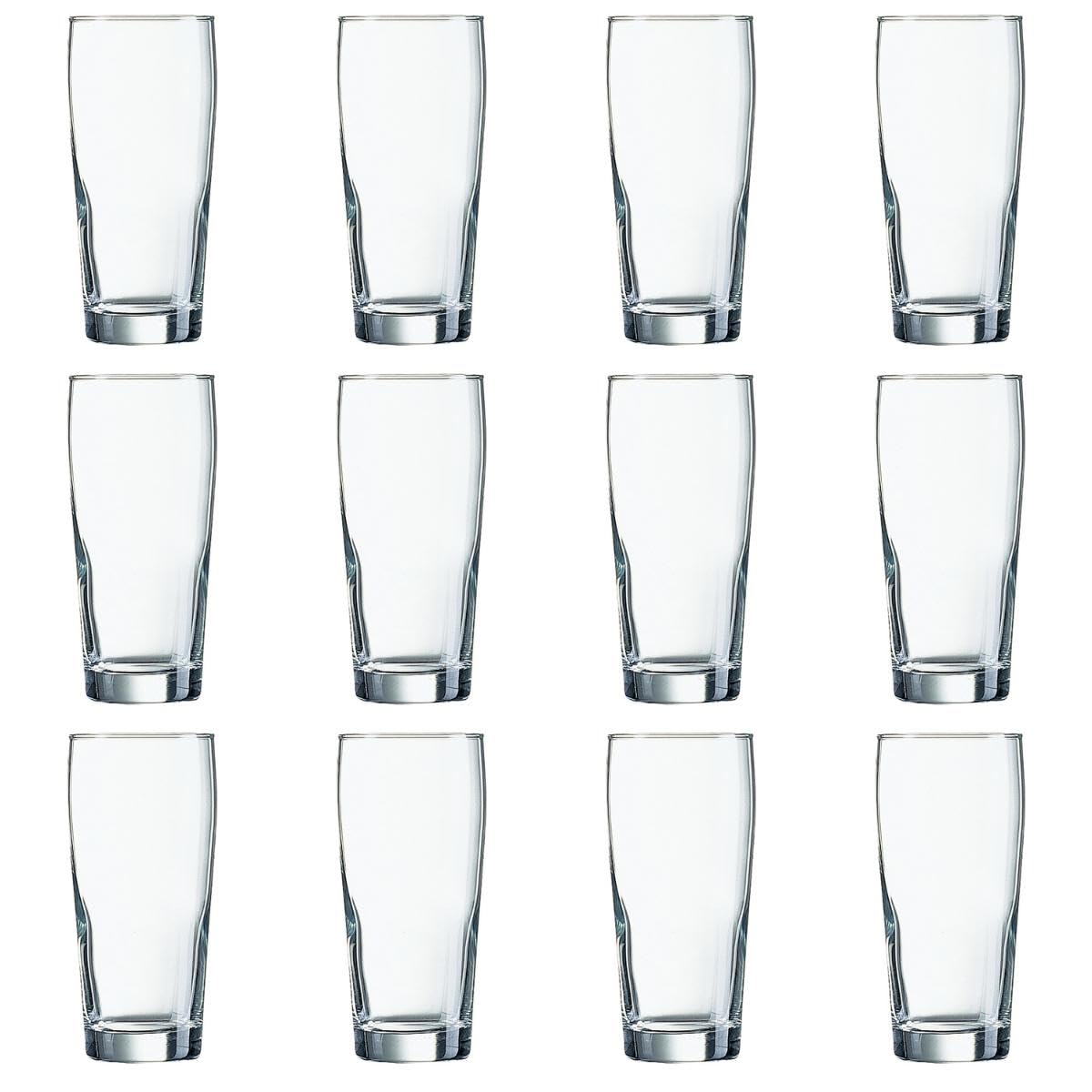 Arcoroc WILLI BECHER - Caja 12 Vasos Altos Cerveza Vidrio 33Cl