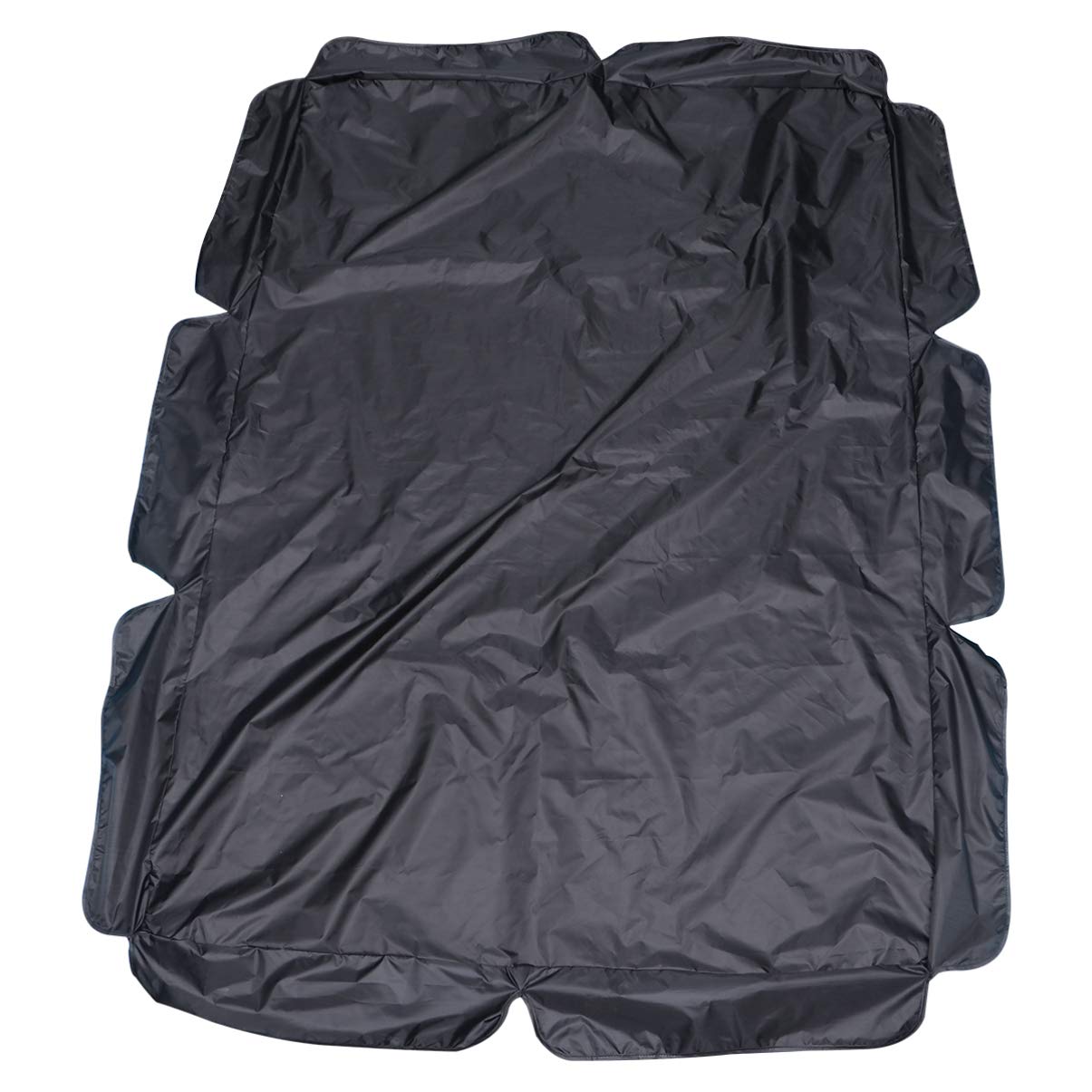 Housse balancelle imperméable extérieure noire avec élastique pour meuble de jardin