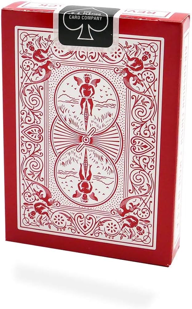 Bicycle Reversed Back 赤 レアデック Amazon.com: Magic Makers Red Playing Cards Bicycle Deck