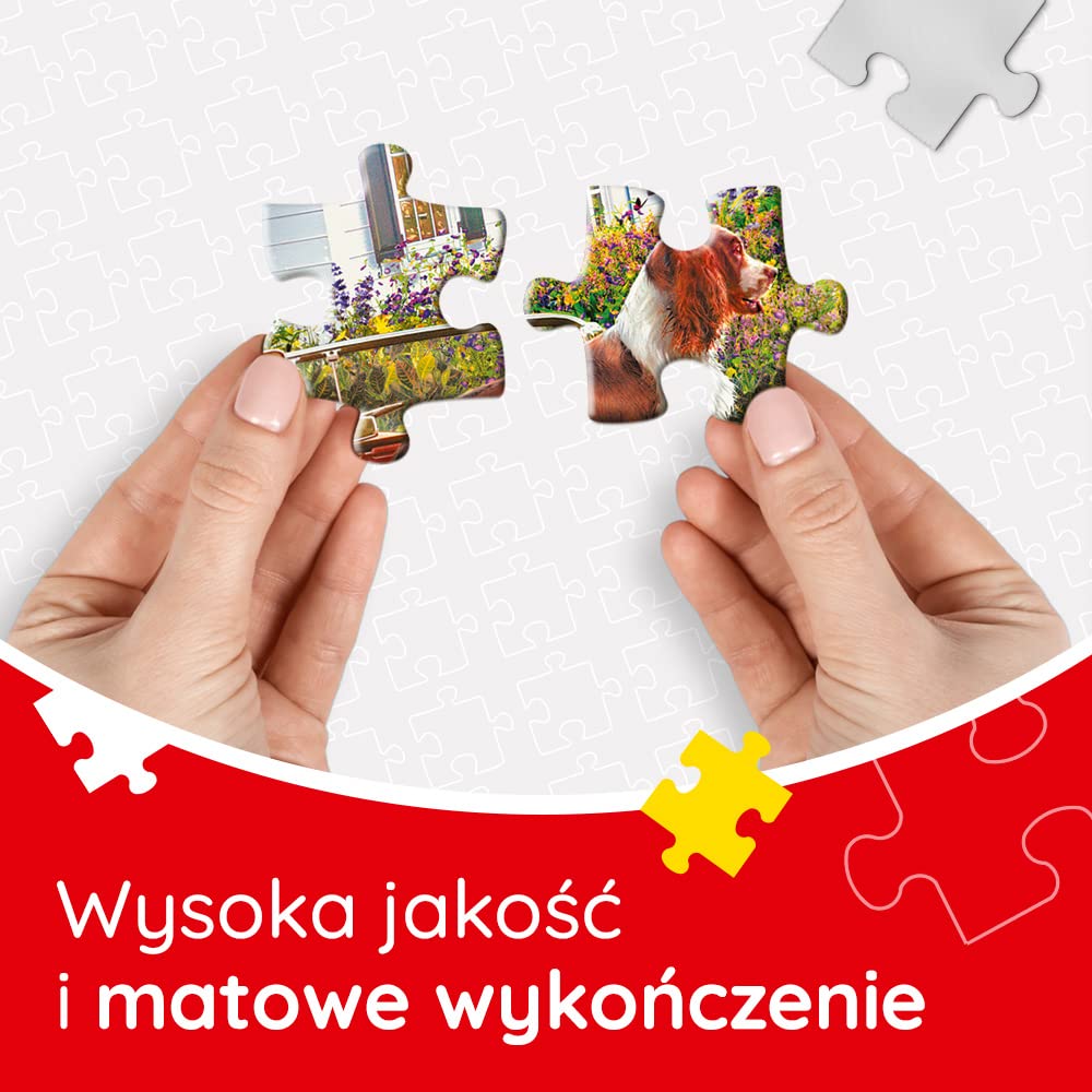 Trefl - Wakacyjna Przystań - Puzzle 2000 Elementów - Psy, Lato, Żaglówka, Nowoczesna Układanka DIY, Kreatywna Rozrywka, Zabawa, Puzzle Klasyczne ze Zwierzętami, dla Dorosłych i Dzieci od 12 Lat | CZERWONY, DIY, kreatywna rozrywka, klasyczna układanka, 14+