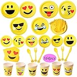 foci cozi Smile Face Party Supplies 164ct Paper Plates 7