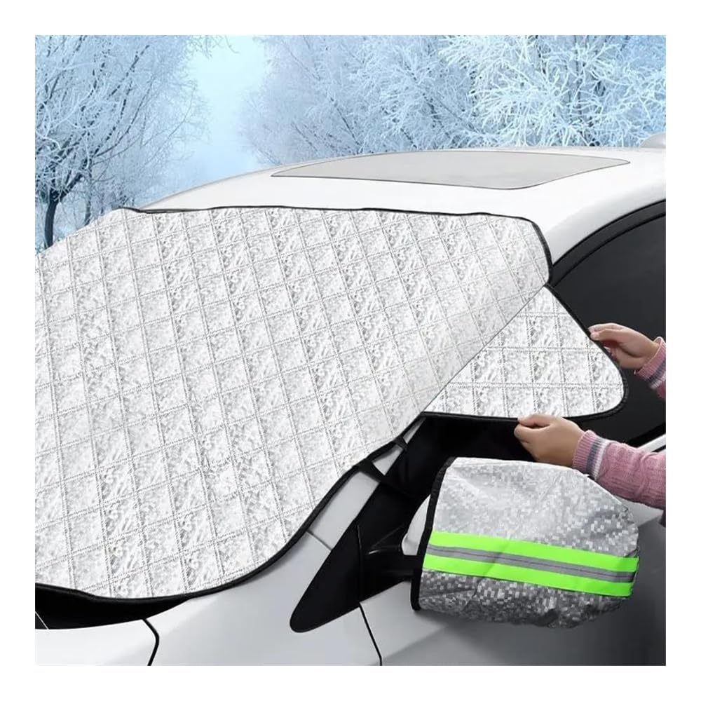 Housse de Protection pour Pare-Brise Couverture De Pare-Brise Avant De Voiture Pare-Soleil Universel pour Automobile Anti-Neige Gel Glace Poussière Protection d'hiver Protection Pare Brise Hiver