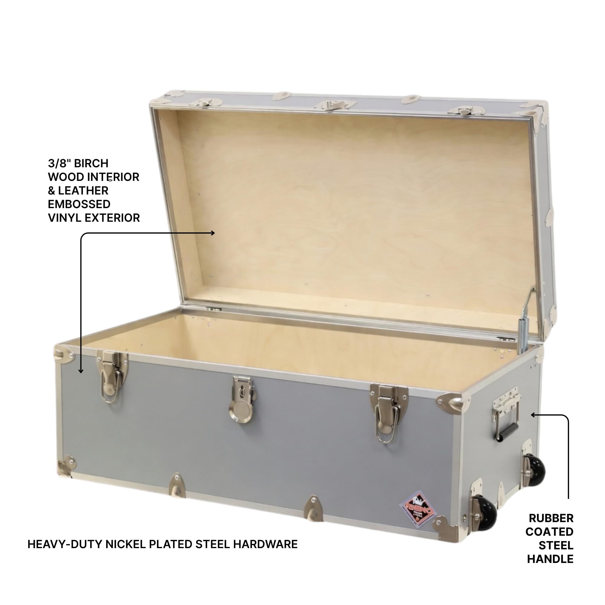 Amazon.com: Rhino Trunk & Case Large Essential Trunk With Wheels