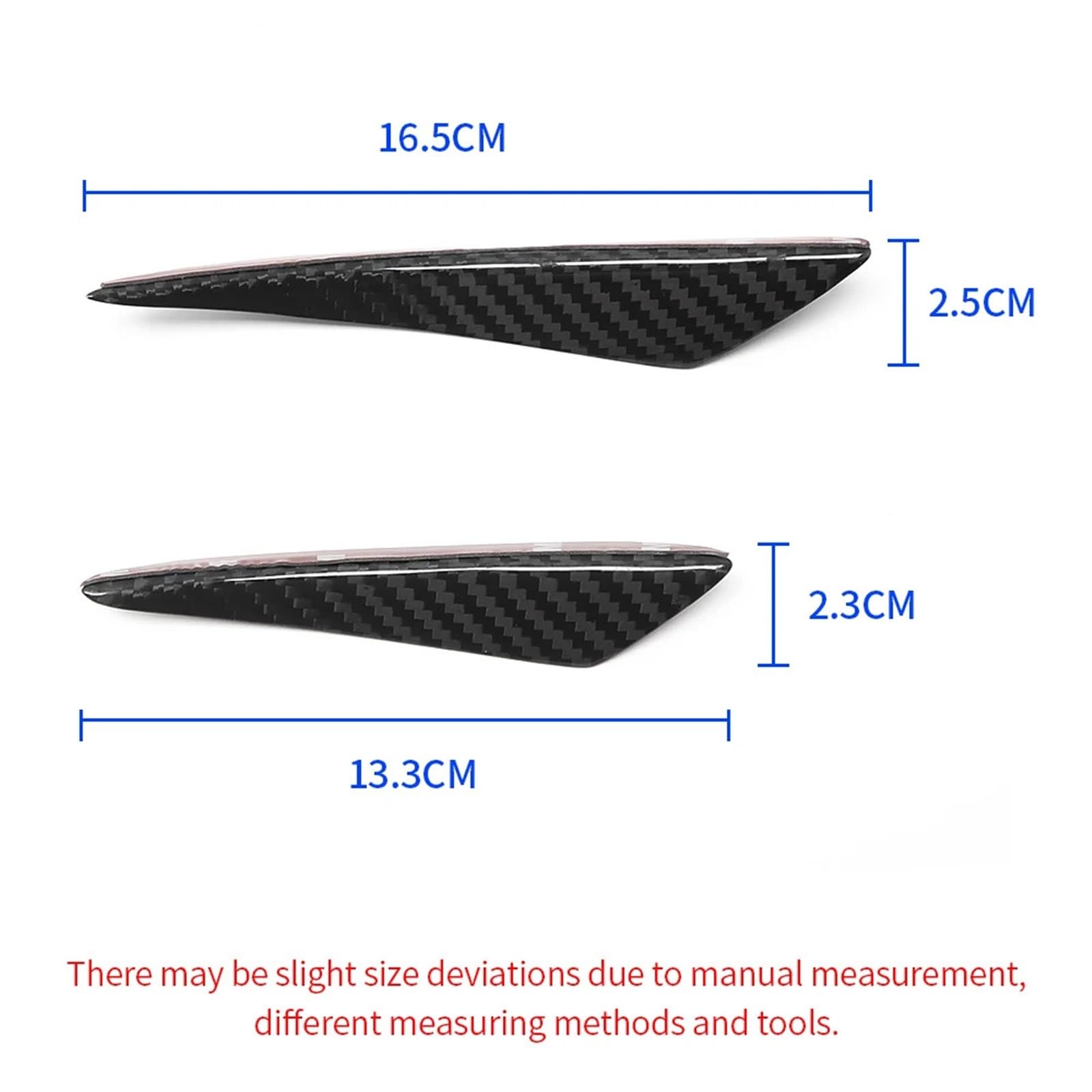 Pasuje do BMW M2 E90 E92 M3 M5 M6 E93 F10 F12 F13 F16 F87 Spoiler skrzydłowy Canard warga ochronna(Carbon pattern)