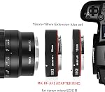Meike MK-RF-AF1 13mm + 18mm Metal AF Full Frame Macro Extension Tube Adapter Ring Kit for EOS-R Series Cameras RF Mount Cameras EOS-R EOS-RP