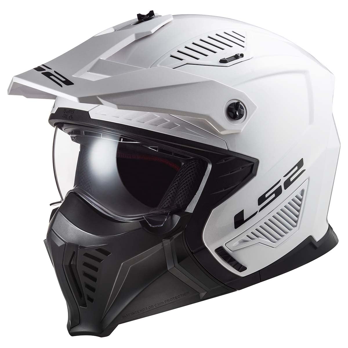 LS2 Helmets Open Face Drifter Helmet (Gloss White - Medium)