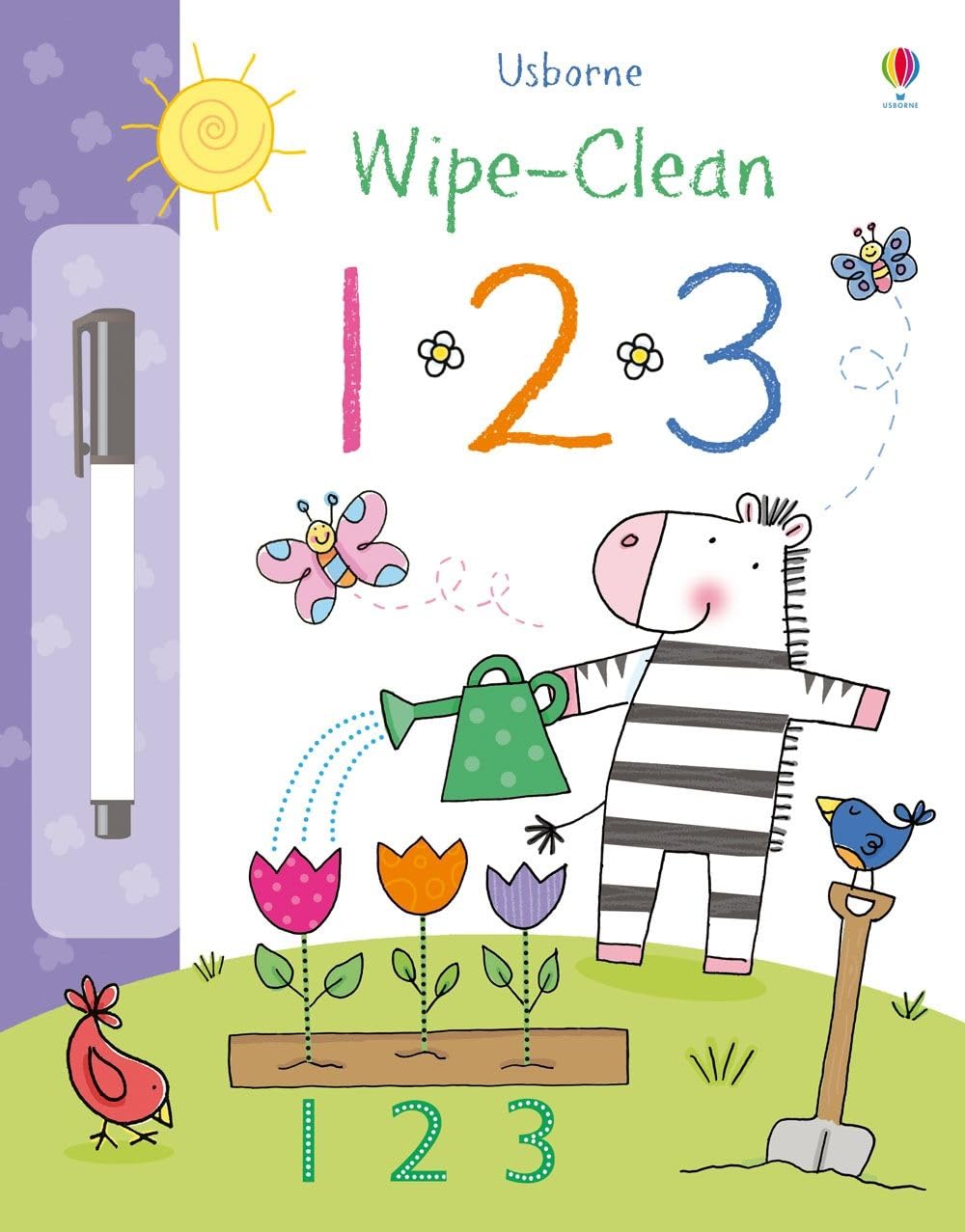 123 (Usborne Wipe Clean Books)-Felicity Brooks,Nicola Hall,Stacey Lamb