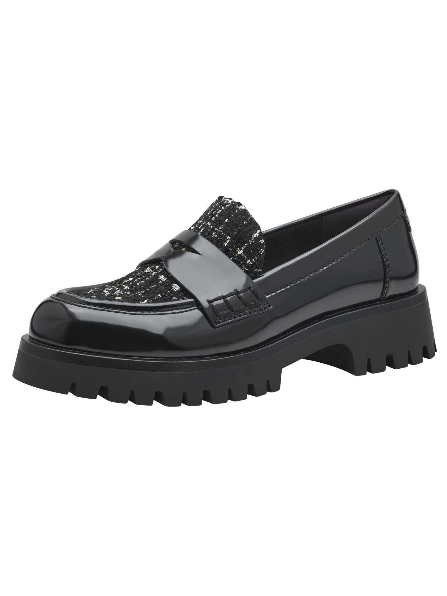 Tamaris Women' 1-24332-43 Loafer, Black (Black Comb), 6.5 UK