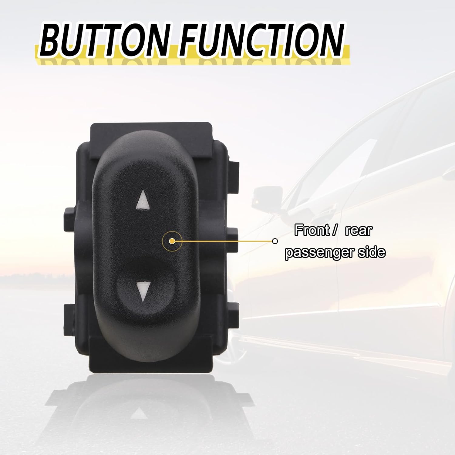 Vurkcy Front Rear Passenger Side Power Window Switch Button Fit for Ford Crown Victoria F150 Expedition Mercury Marauder Grand Marquis 2003-2008 Lincoln Mark LT Replace 5L1Z14529BA 2L1Z14529AA