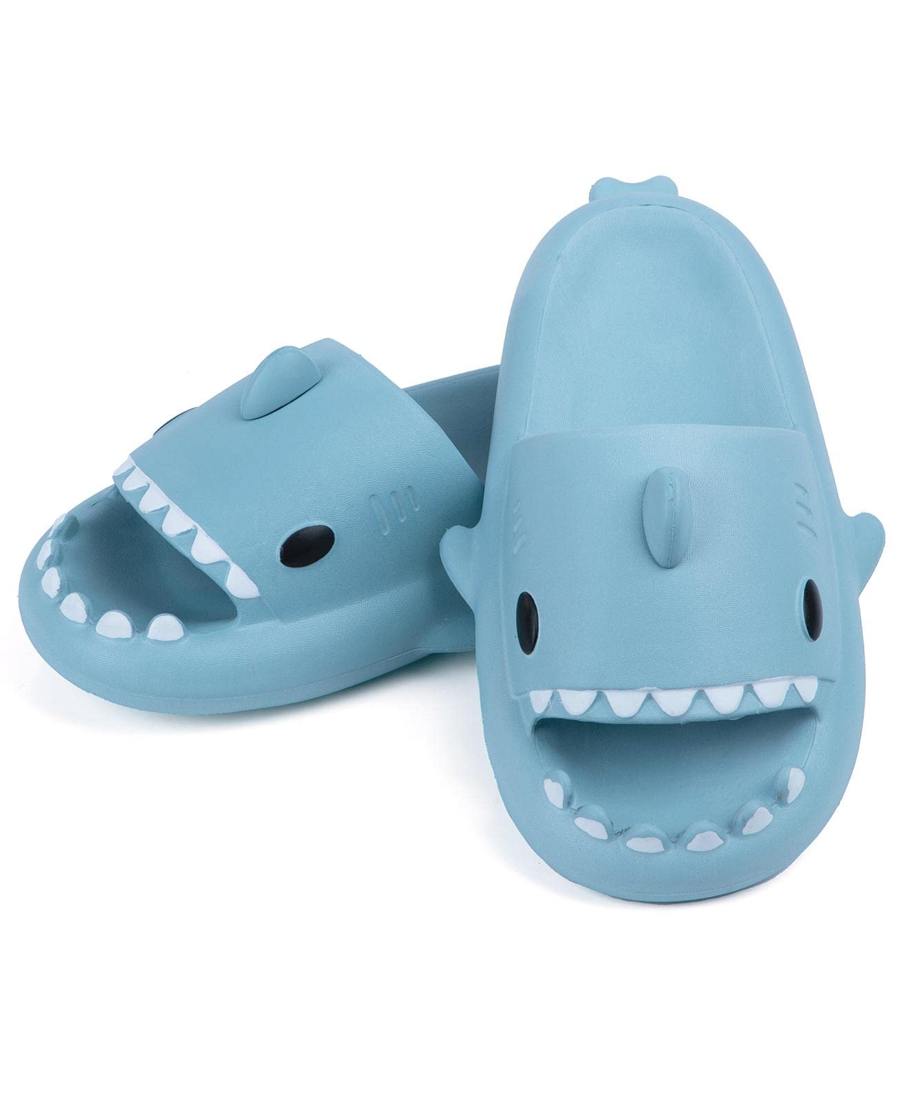 SAGUARO Zapatillas de Casa de Tiburón para Niños, Pantuflas de Baño de Ducha Antideslizantes y de Secado Rápido para Niño y Niña, Cómodas Sandalias para la Jardín, Piscina y Playa