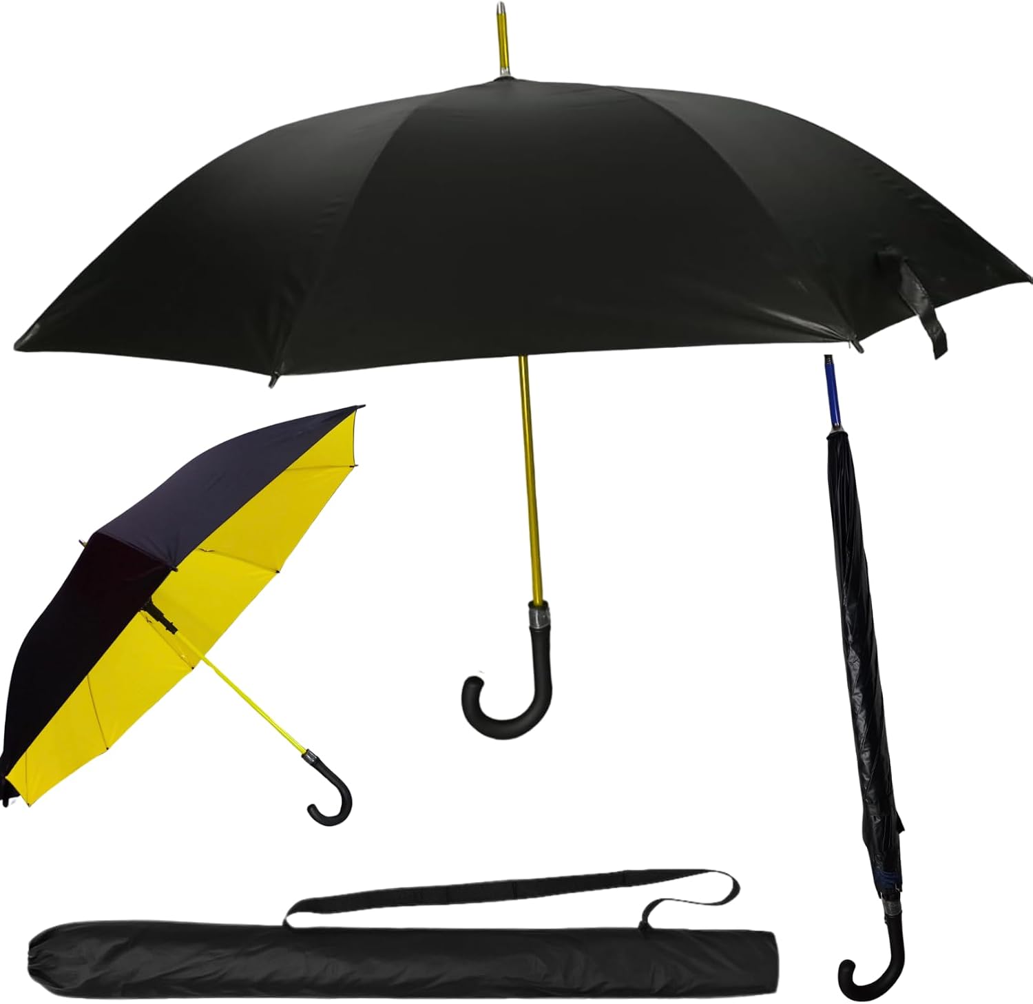 Guarda Chuva Automático Grande | Reforçado Repelente à Água, Fibra de Vidro Flexivel Tecido Resistente, Proteção UV 100%, Para 2 Pessoas-IT Guarda Chuva Automático Grande | Reforçado Repelente à Água, Fibra de Vidro Flexivel Tecido Resistente, Proteção UV 100%, Para 2 Pessoas-IT