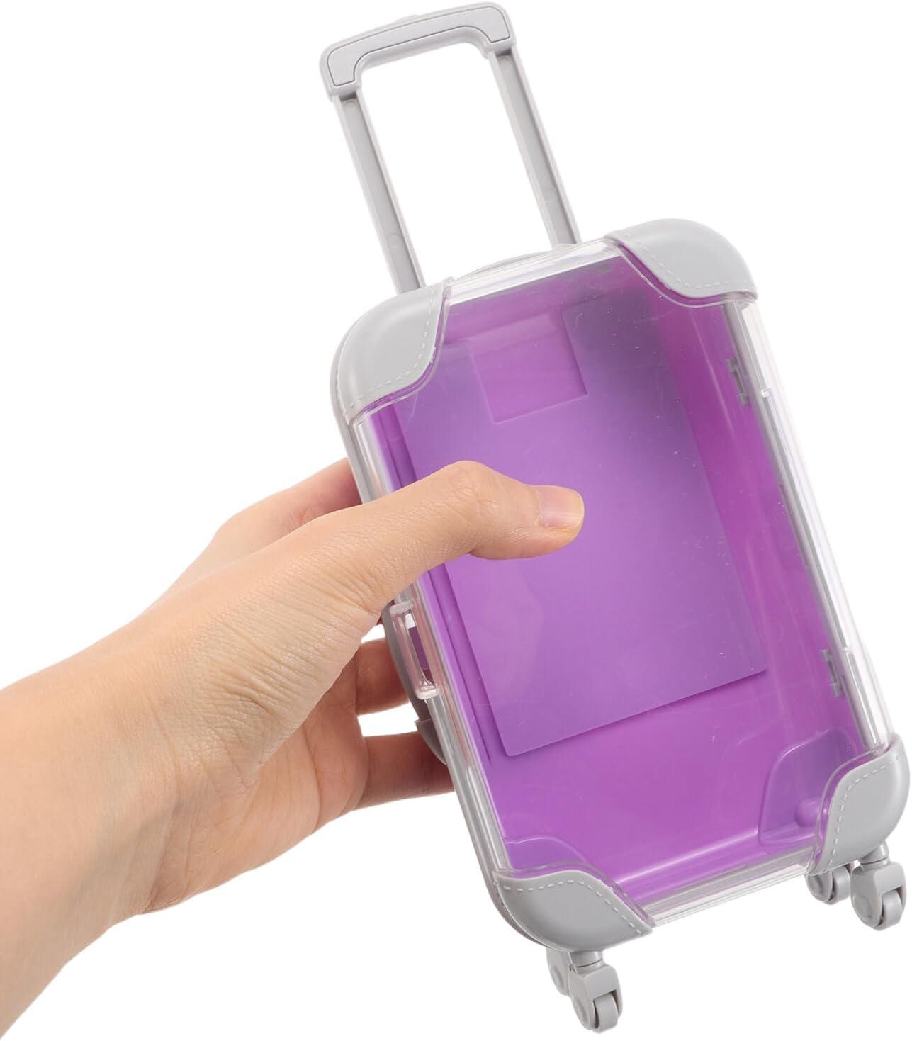 SKISUNO 10pcs Mini Suitcase Boxes, Plastic Travel Candy Storage Containers with Assorted Colors for Wedding, Shower, Birthday Party Favor Holders