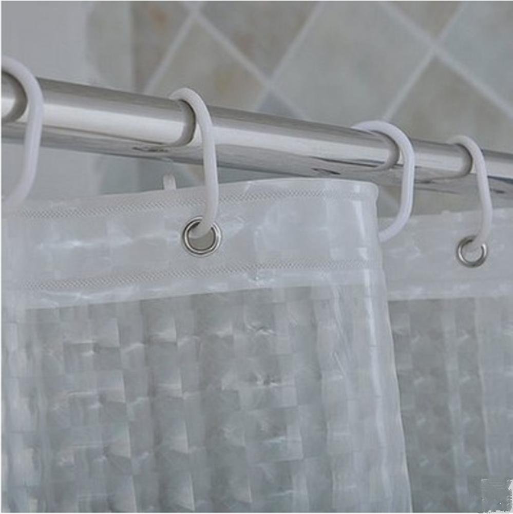3D Effect Water Cube Mildew Proof Water Proof Shower Curtain 240x180cm(96x72Inch), Heavy Duty 100% EVA Bathroom Curtain with Curtain Hooks