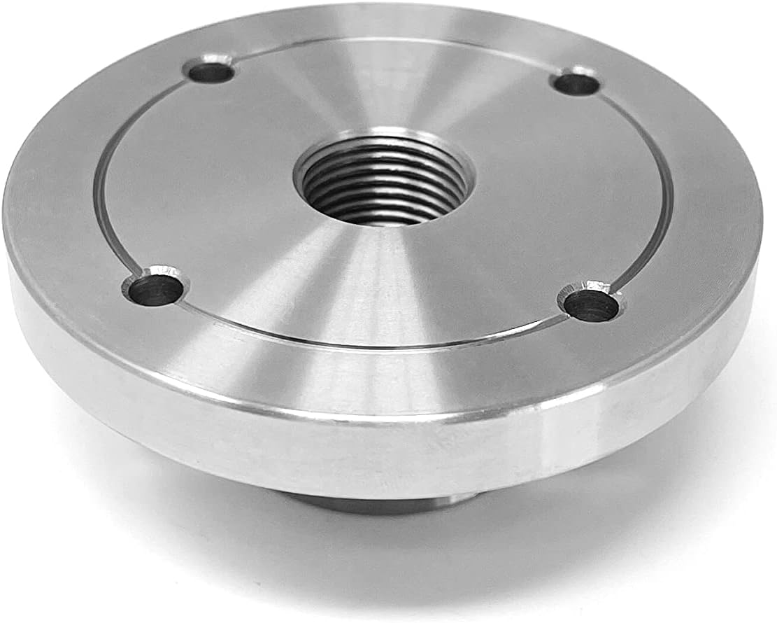 3" HD Steel Wood Lathe Face Plate, 3/4" X 16TPI Threaded