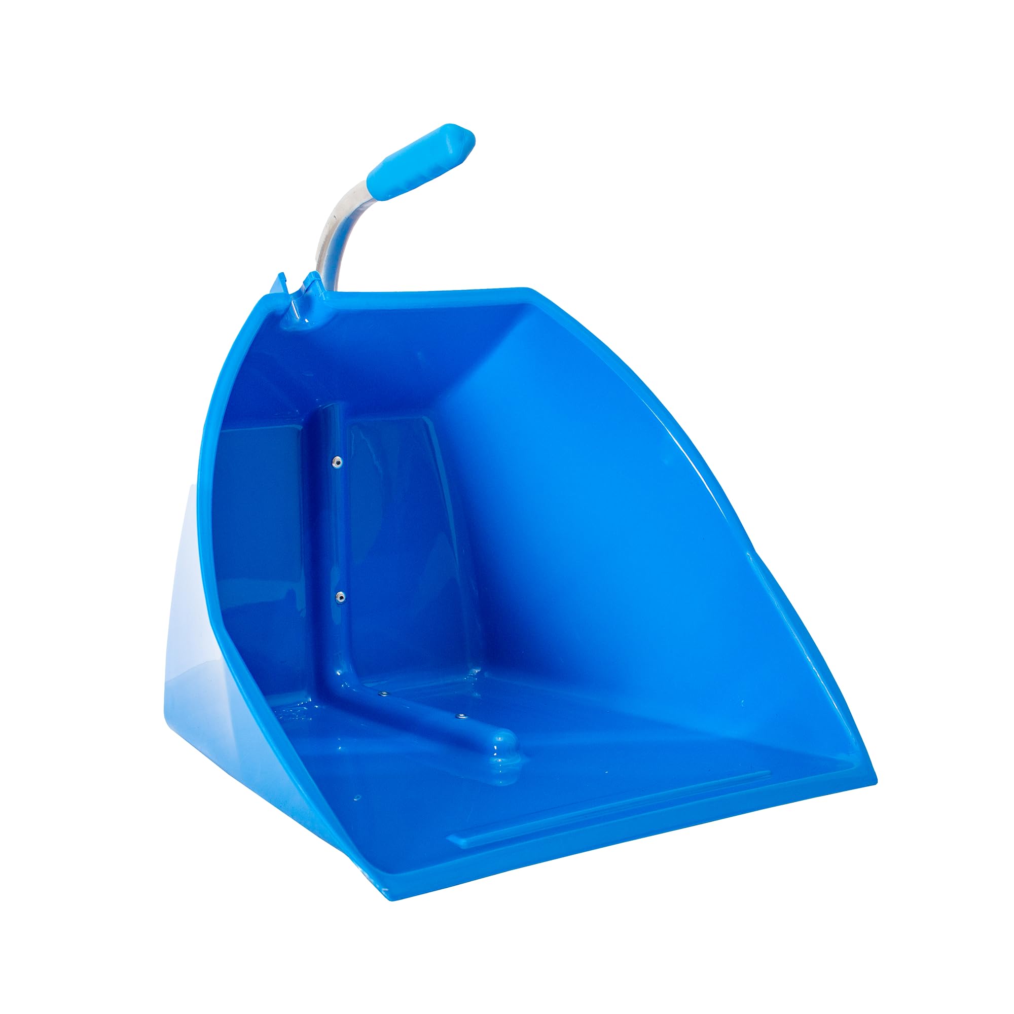 Red Gorilla Official Big TIDEE Large Scoop Pan in Blue with Short Handle Wide Deep Dustpan for Garden Stable Home or Building Site