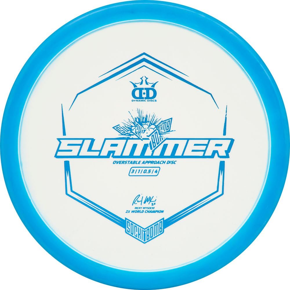Dynamic Discs Limited Edition Ricky Wysocki Ignite Stamp V3 Supreme Classic Orbit Sockibomb Slammer Putter Golf Disc, 173-176g