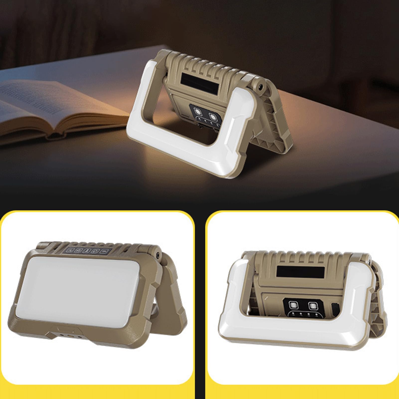 Luce LED Portatile 1000LM 5 Modalità Portatile Impermeabile Pieghevole | da Campeggio LED per Palestra Auto Officina Ispezione Pesca Saldatura Verniciatura e Altri