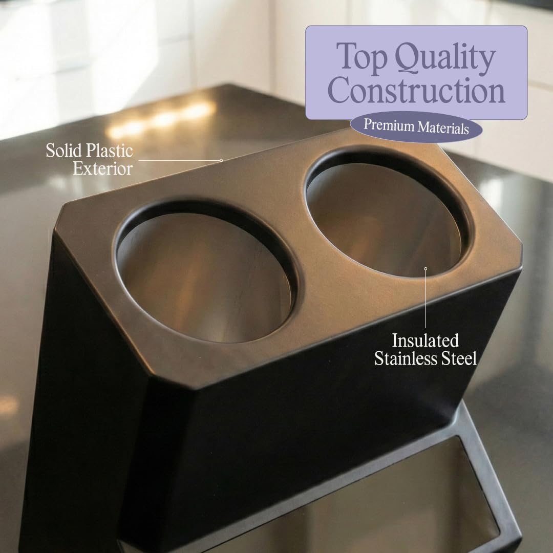 Elmonte Dual Wine Chiller - 2 Bottle Electric Wine Cooler with Adjustable Temperature Control (41-64°F) - Countertop Wine Bottle Chiller for Red & White Wine - Iceless Beverage Cooler for Home Bar - Image 5