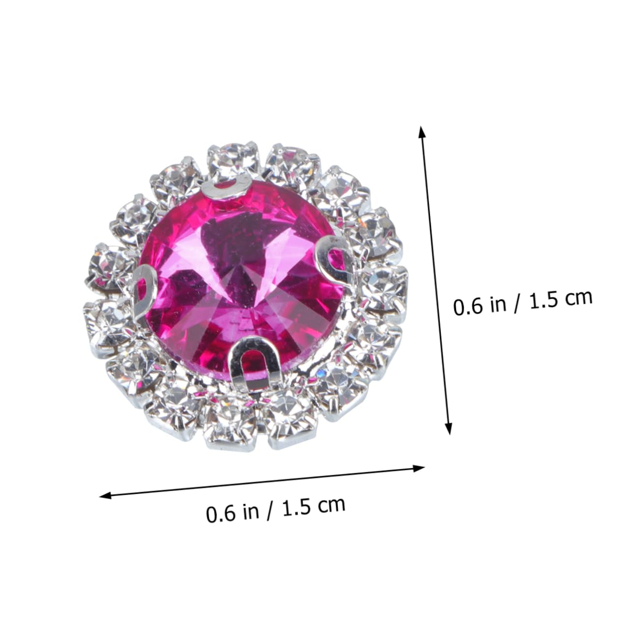 Lurrose 60stücke Farbige Flachrücken-rhinestones Für Dekorationen Kunststein Strass Für Hochzeiten Jubiläen Bastelprojekte Und Tischstreu Für Kreative Designs