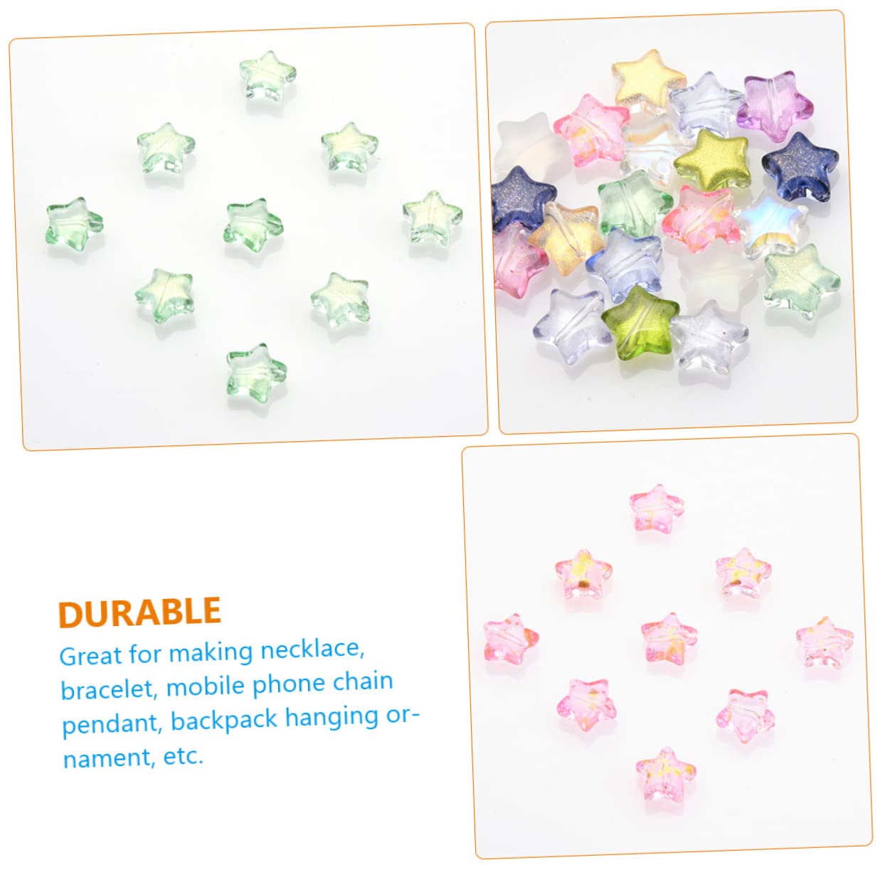 SHINEOFI 500piezas Cuentas De Pendientes Accesorios Para Joyería Diy Cuentas De Cristal De Diseño De Para Pulseras y Collares