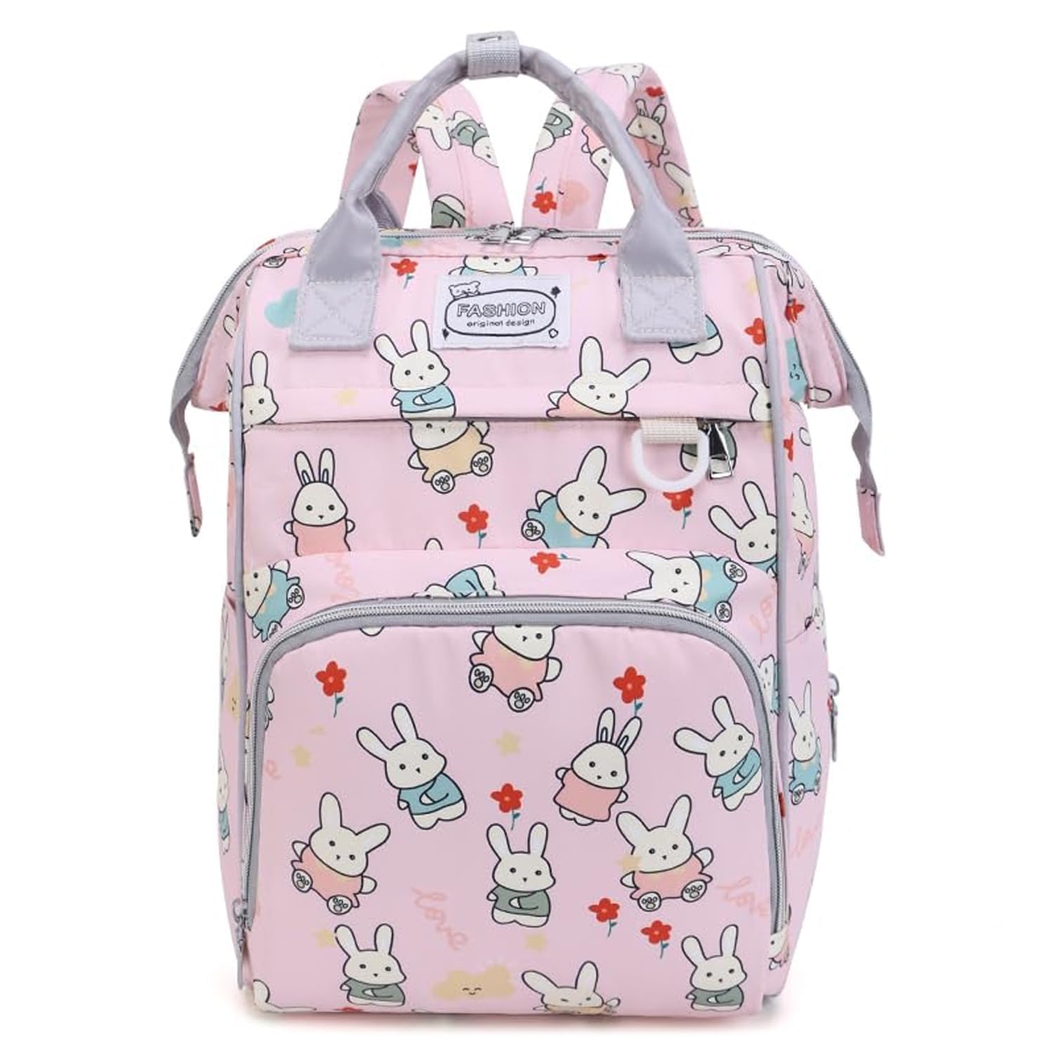Winnies Baby Diaper Bag Maternity Backpack (Pink Teddy Printed)-picture-25
