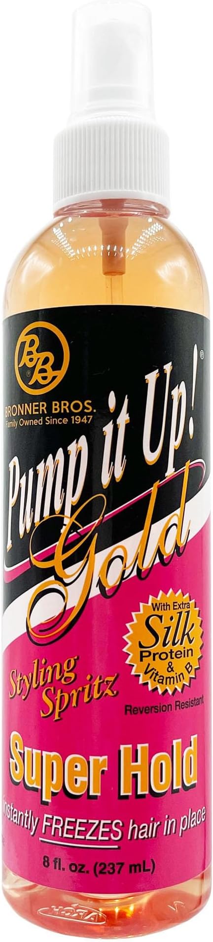 Bronner Bros Pump It Up Spritz Gold 80% (Pack of 4)