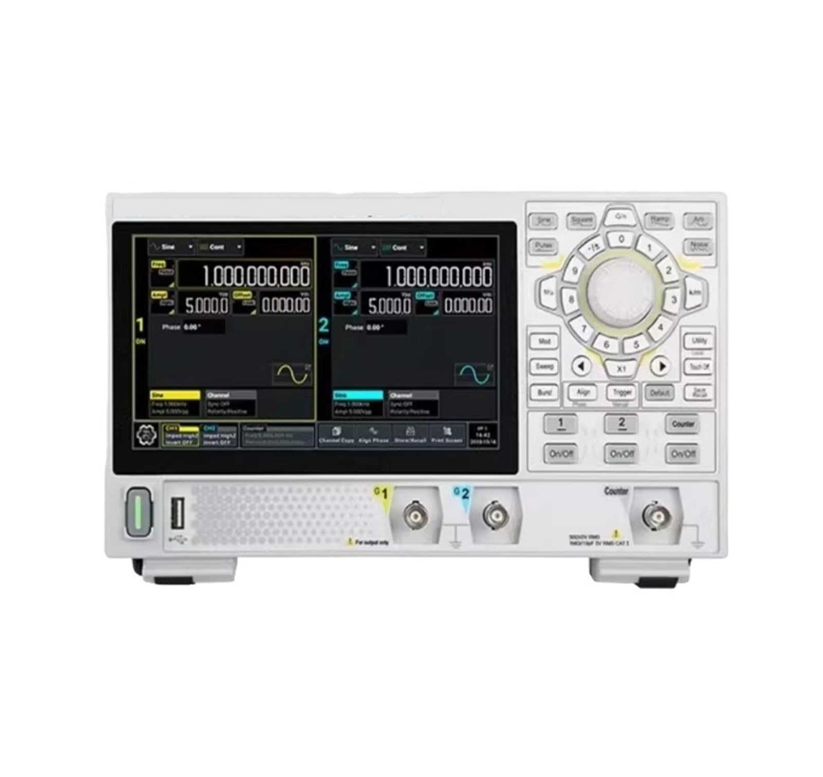 Fonction monocanal DG821 Pro 25 MHz et générateur de forme d'onde arbitraire 625 Msa/s