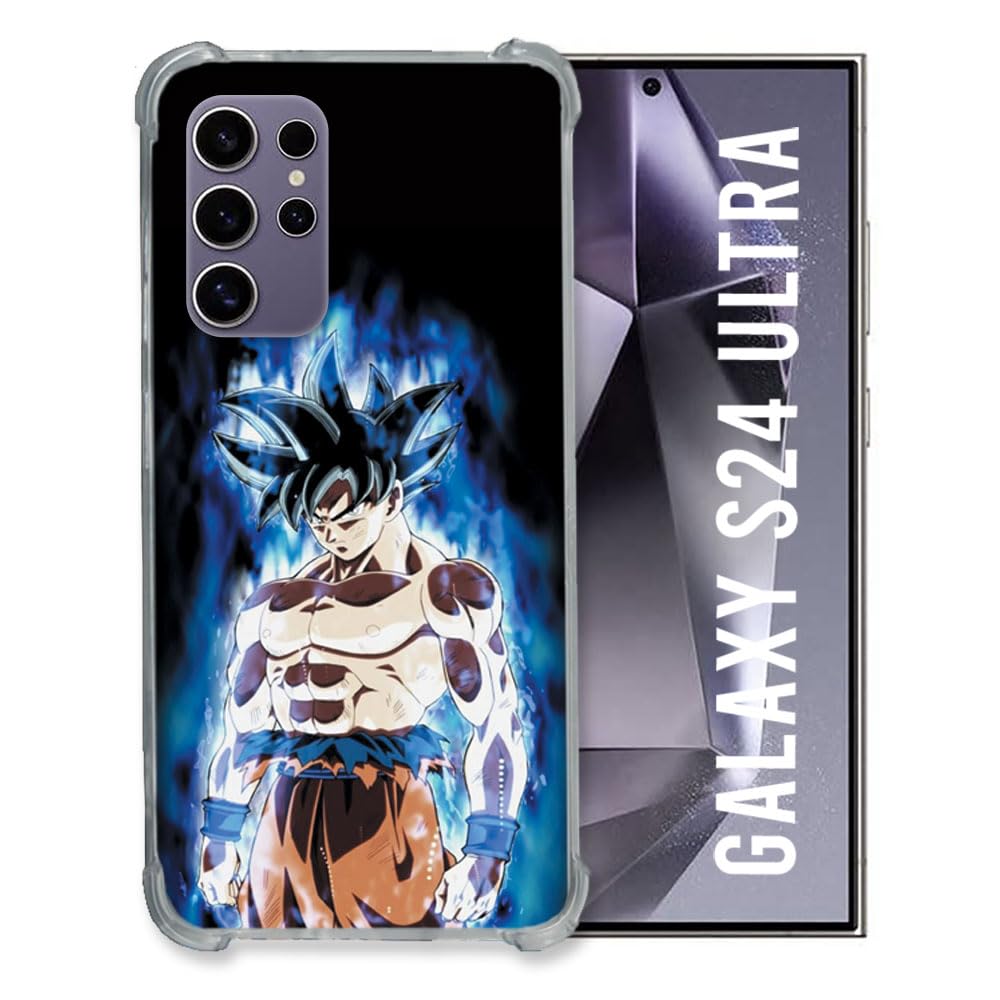 Cokitec Reinforced Case for Samsung Galaxy S24 Ultra Manga Dragon Ball Sangoku Black
